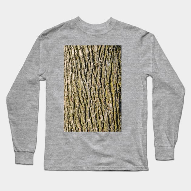 Tree Bark, Wood Grain for a Rustic Look Long Sleeve T-Shirt by Tenpmcreations